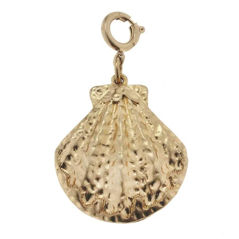 Antique Gold Shell Charm sold by Charming Charlie