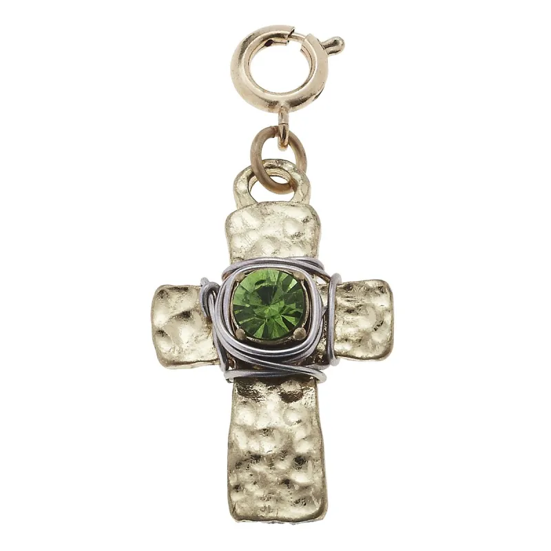 Wire Wrapped Mint Cross Charm sold by Charming Charlie