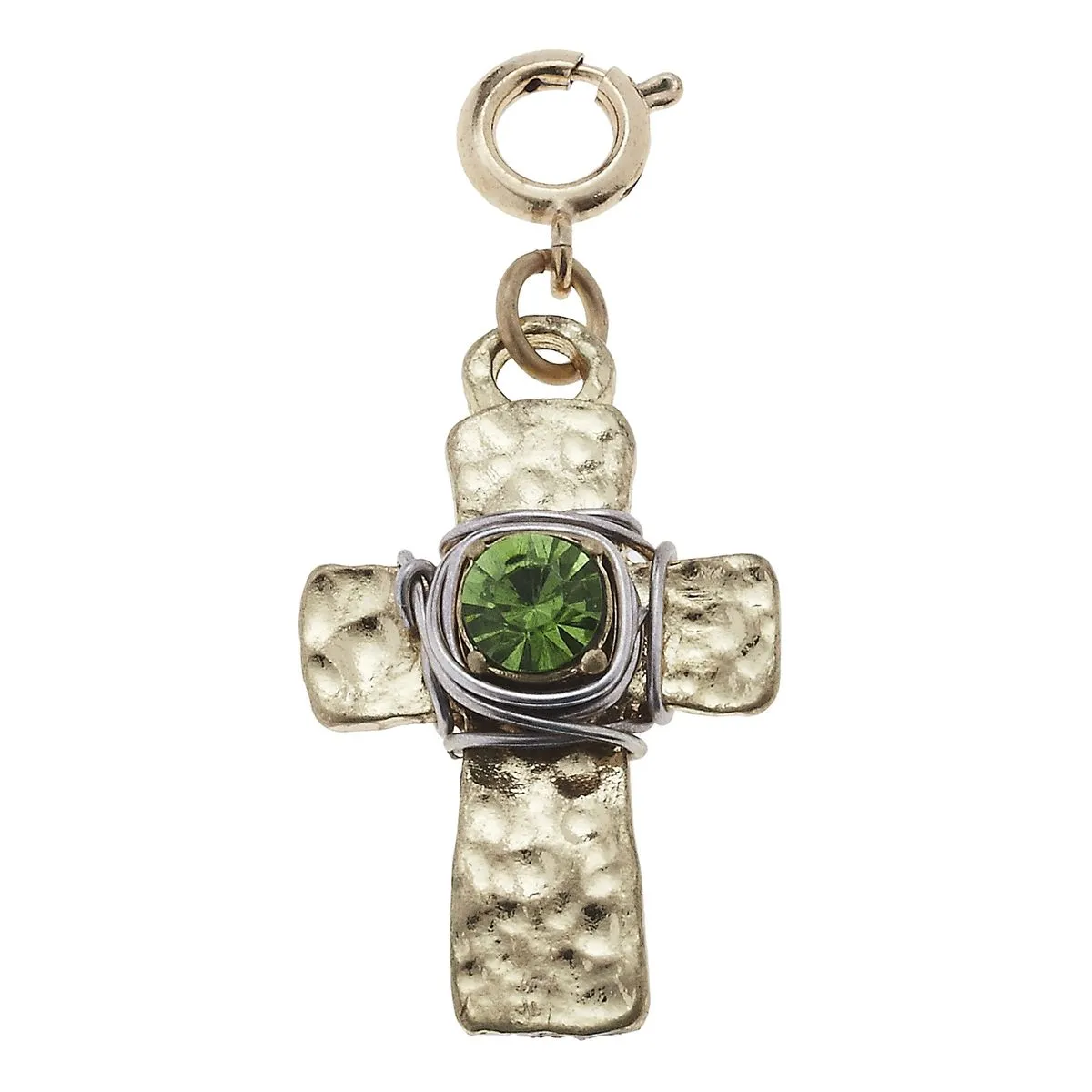 Wire Wrapped Mint Cross Charm sold by Charming Charlie