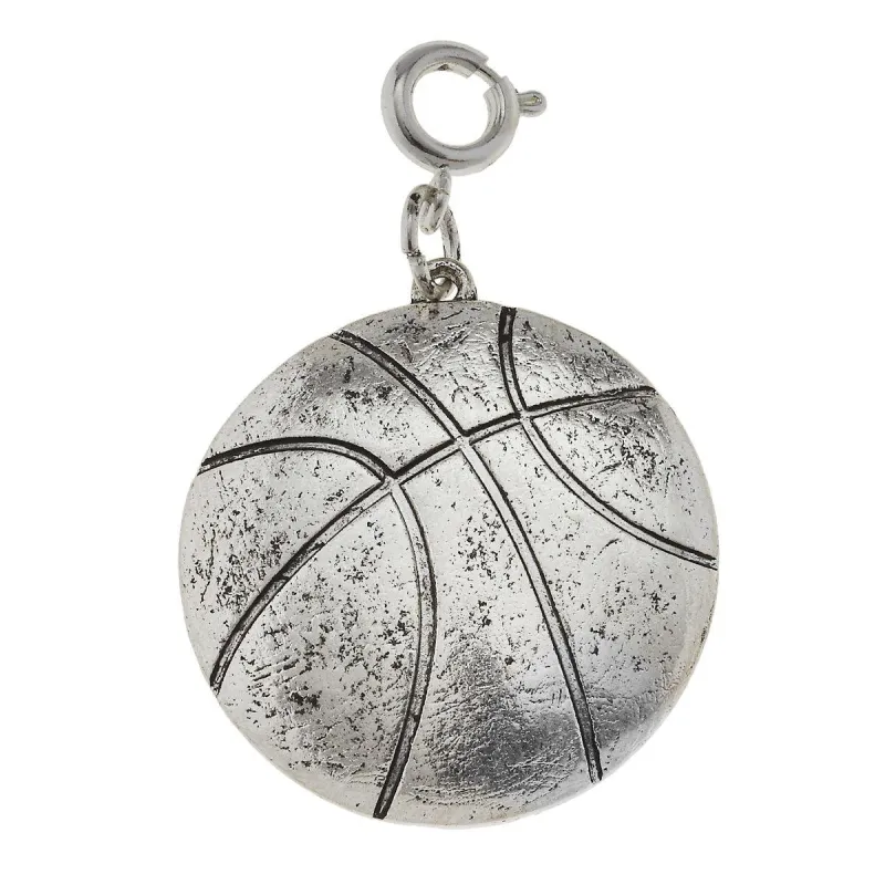 Antique Silver Basketball Charm sold by Charming Charlie