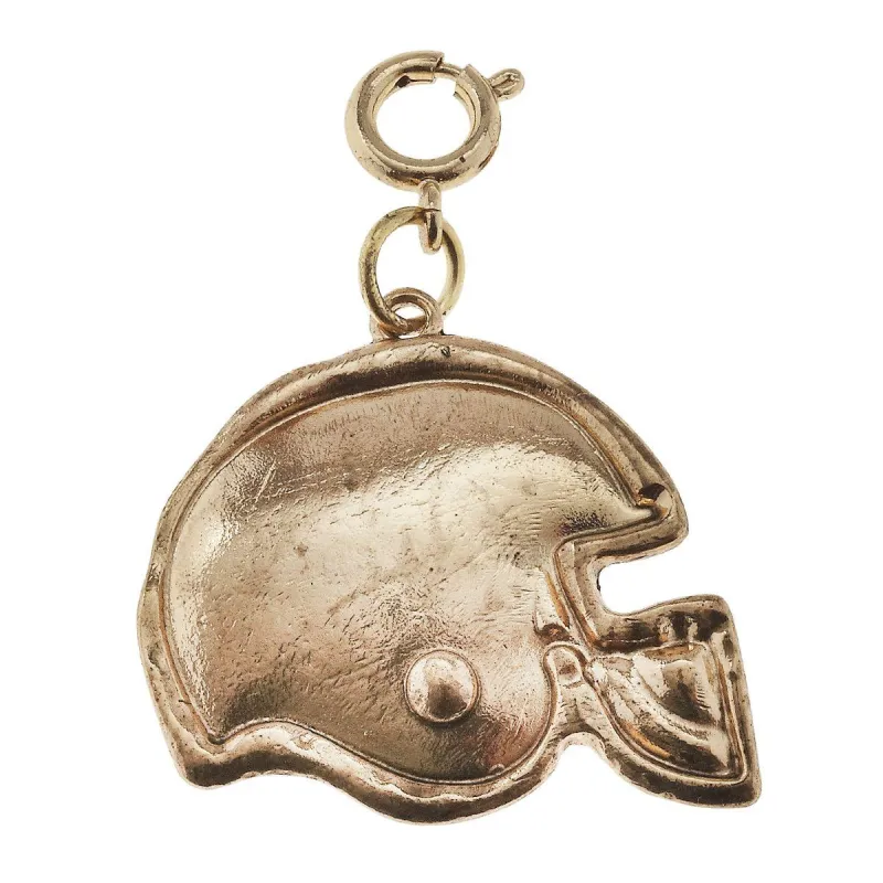 Antique Gold Football Helmet Charm sold by Charming Charlie