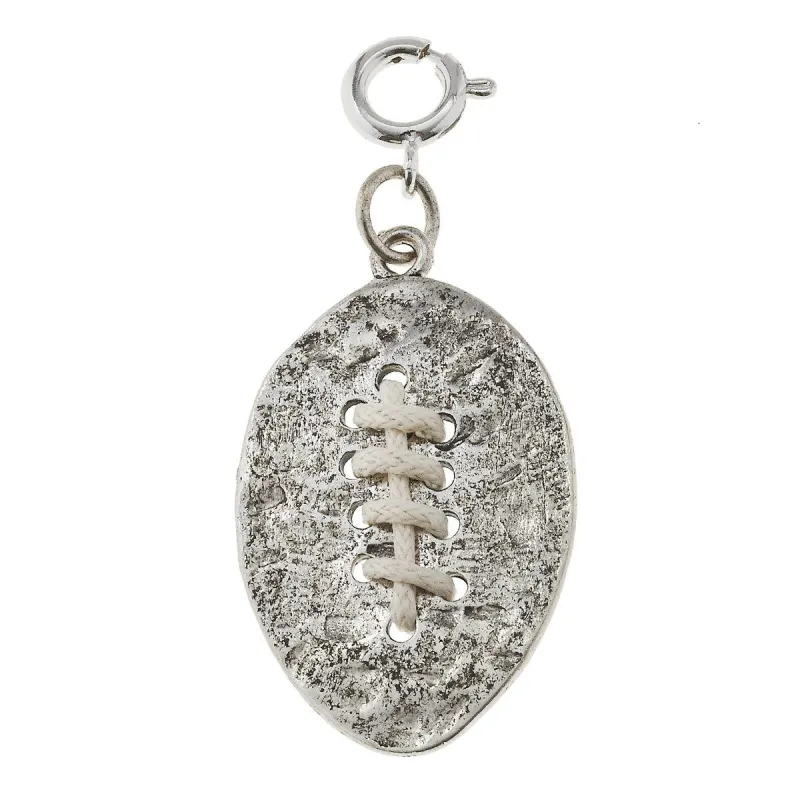 Antique Silver Football Charm sold by Charming Charlie