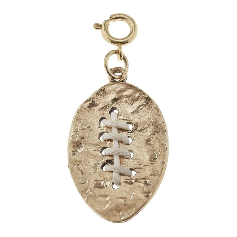 Antique Gold Football Charm sold by Charming Charlie