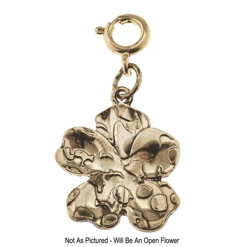 Antique Gold Flower Charm sold by Charming Charlie
