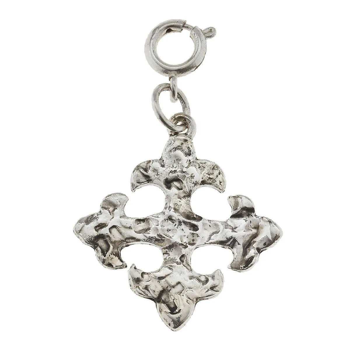 Antique Silver Square Cross Charm sold by Charming Charlie