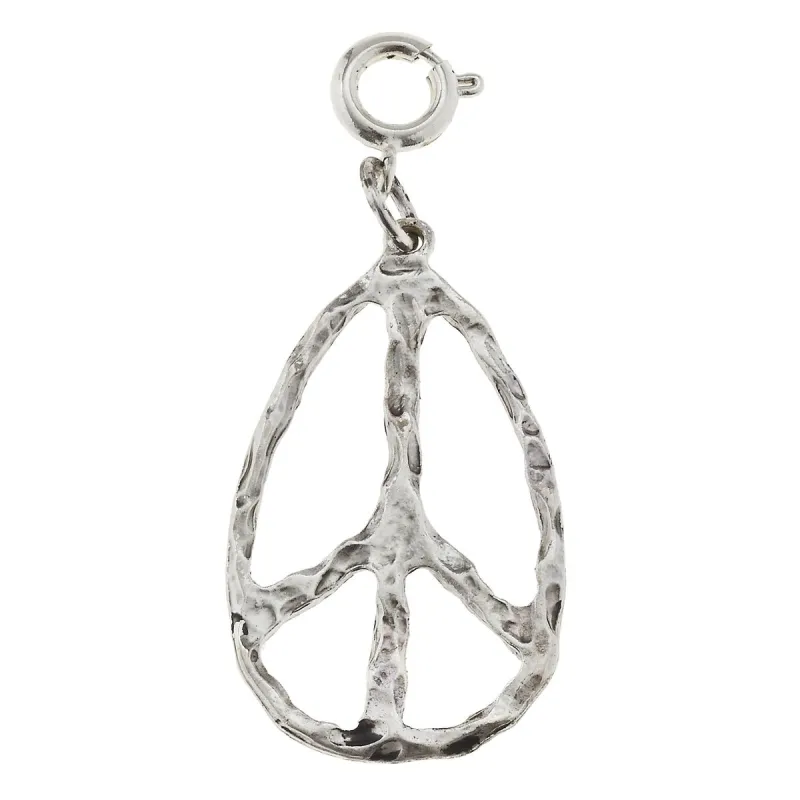 Antique Silver Peace Charm sold by Charming Charlie