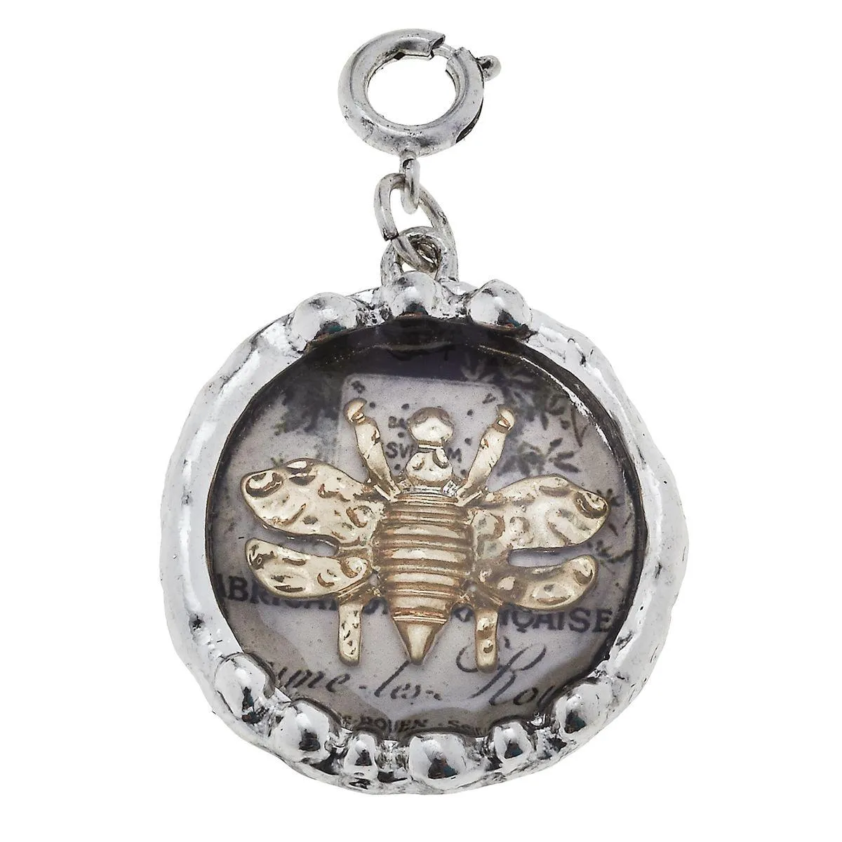 Antique Gold Epoxy Bee Charm sold by Charming Charlie