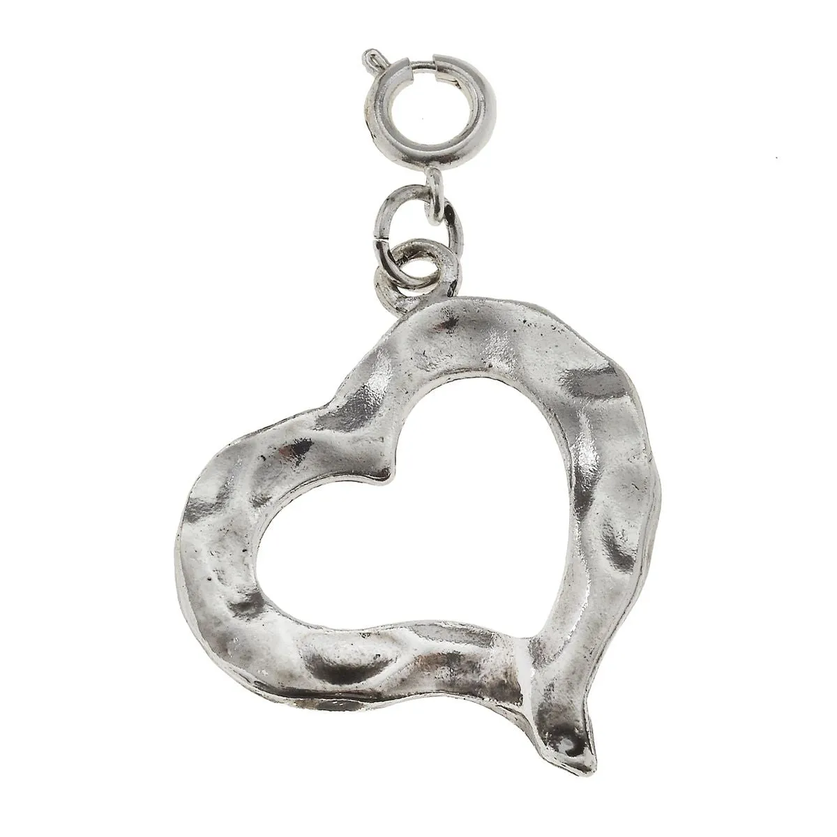 Antique Silver Heart Charm sold by Charming Charlie