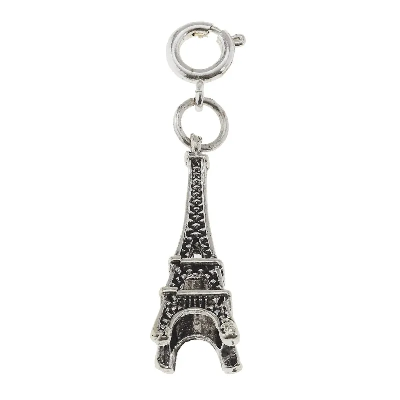 Antique Silver Eiffel Tower Charm sold by Charming Charlie