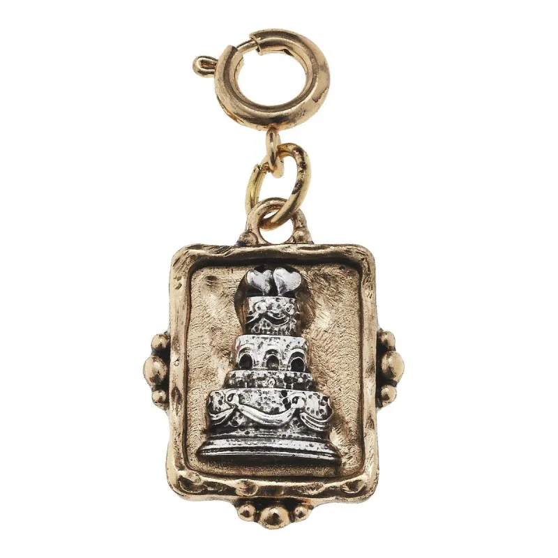 Square Cake Cabochon Charm sold by Charming Charlie