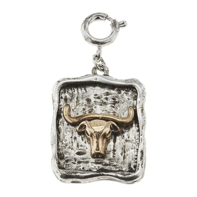 Square Longhorn Charm sold by Charming Charlie
