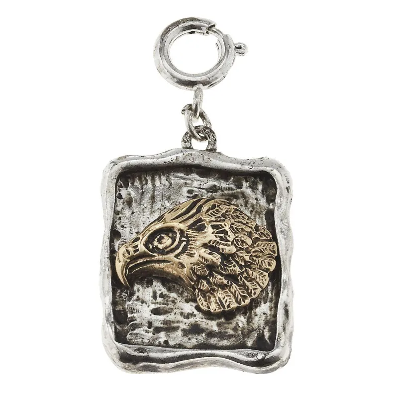 Square Eagle Charm sold by Charming Charlie