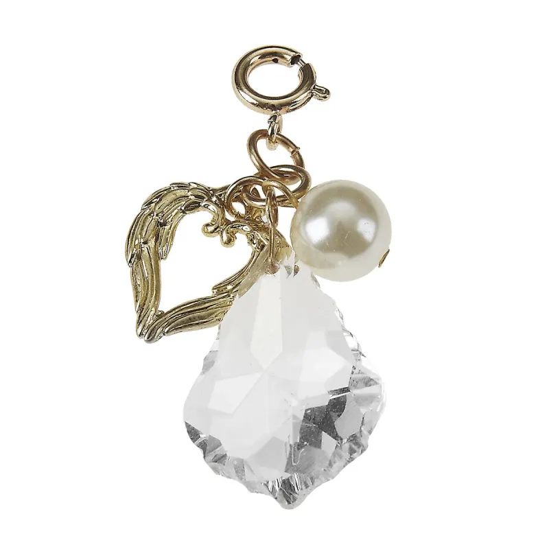 Heart and Ivory Pearl Chandelier Cluster Charm sold by Charming Charlie