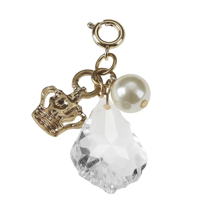 Crown and Ivory Pearl Chandelier Cluster Charm sold by Charming Charlie