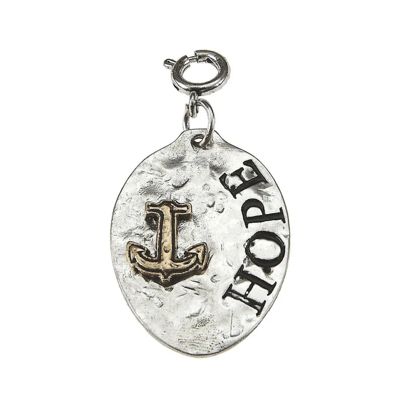 Hope Words and Anchor On Spoon Charm sold by Charming Charlie