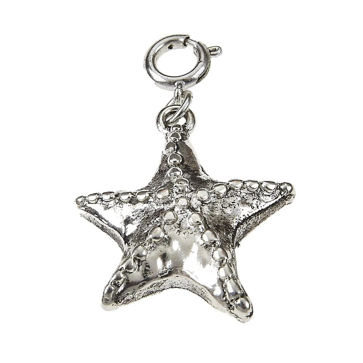 Antique Silver 3D Starfish Charm sold by Charming Charlie