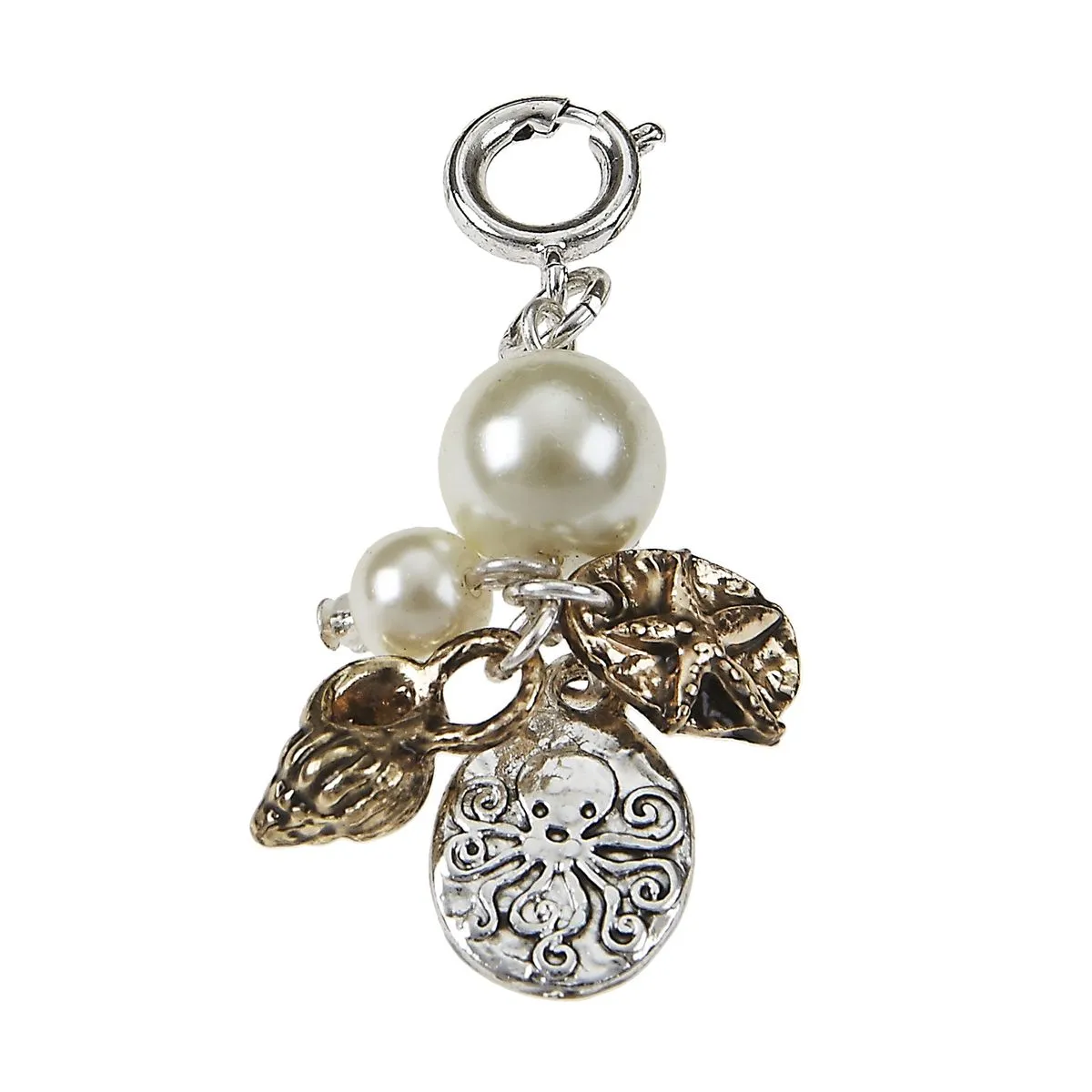 Antique Silver Octopus Cluster Charm sold by Charming Charlie