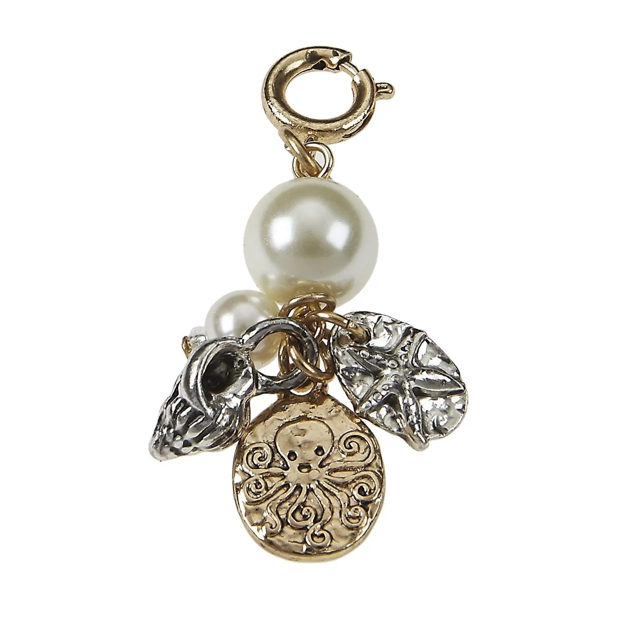 Antique Gold Octopus Cluster Charm sold by Charming Charlie