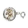 Antique Silver Hammered Disk with Antique Gold Elephant Charm sold by Charming Charlie