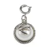 Ivory Pearl Cabochon with Antique Silver Bird Charm sold by Charming Charlie