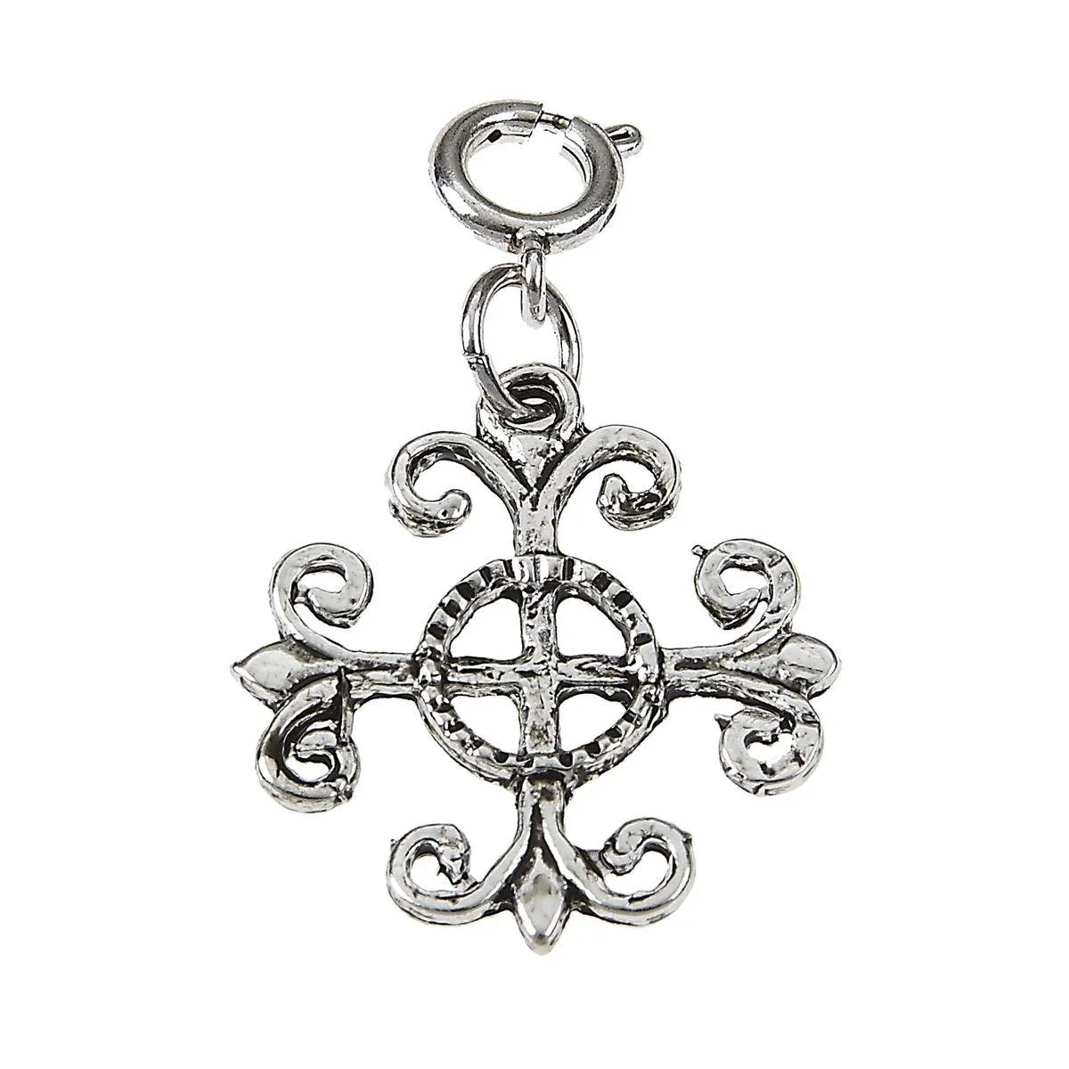 Light Antique Silver Cross Charm sold by Charming Charlie