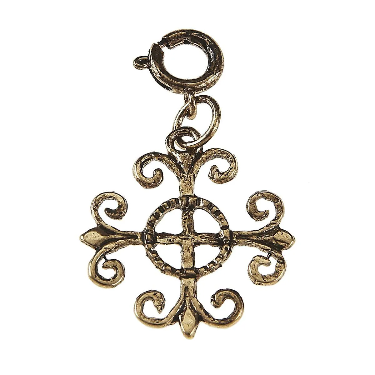 Light Antique Gold Cross Charm sold by Charming Charlie