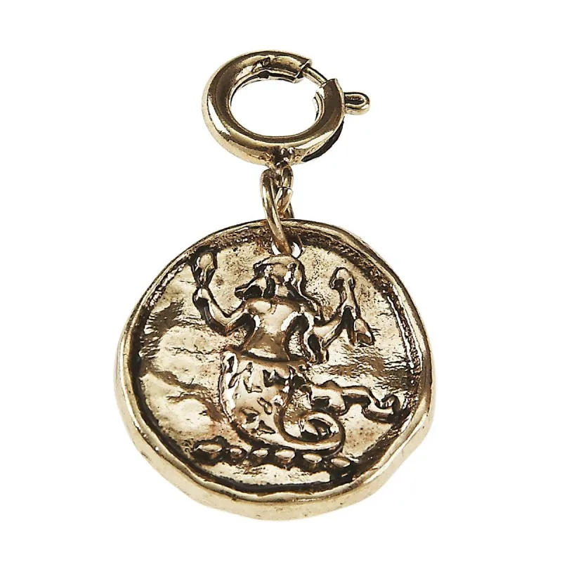 Light Antique Gold Mermaid Wax Casting Charm sold by Charming Charlie