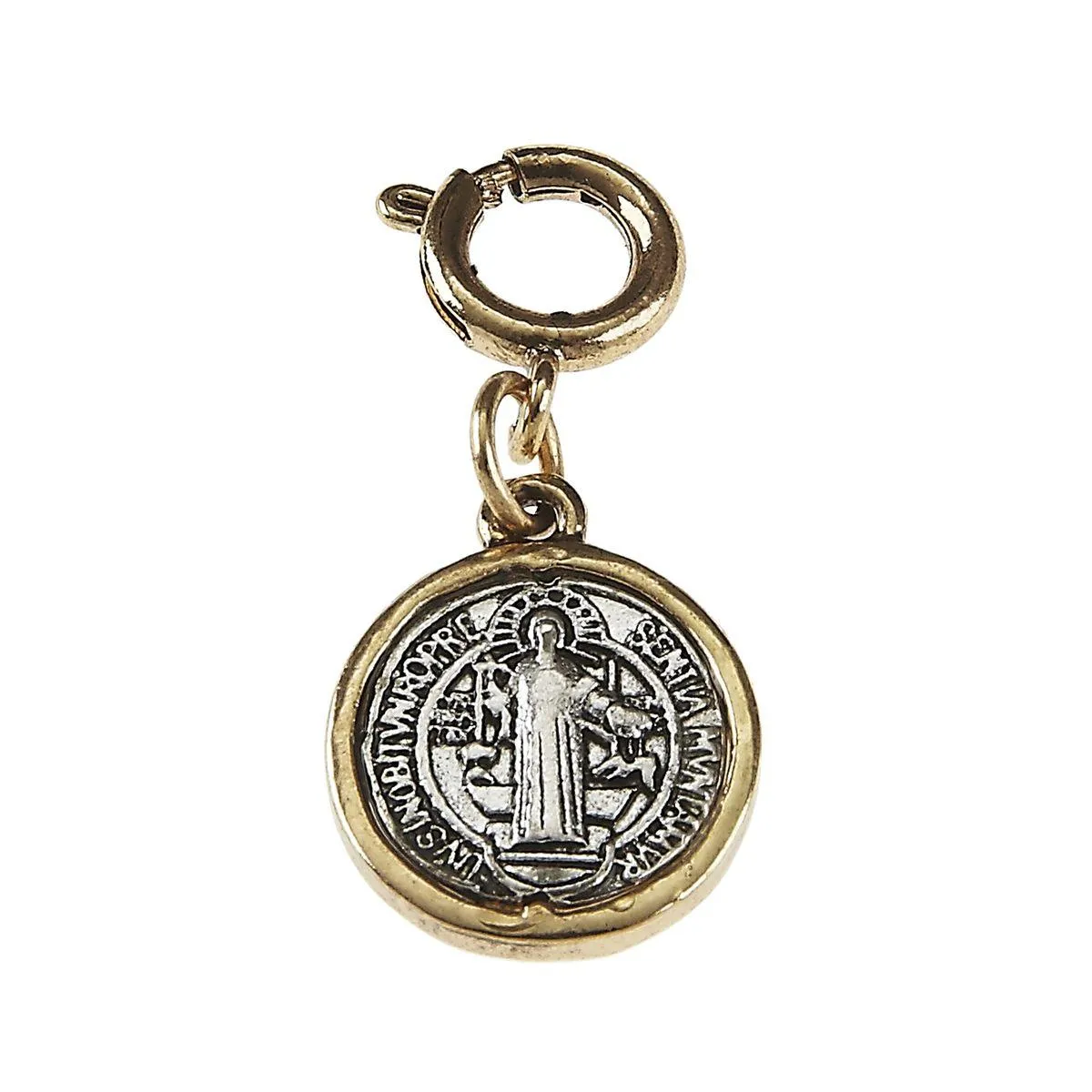 Light Antique Gold and Light Antique Small Silver San Benito Charm sold by Charming Charlie
