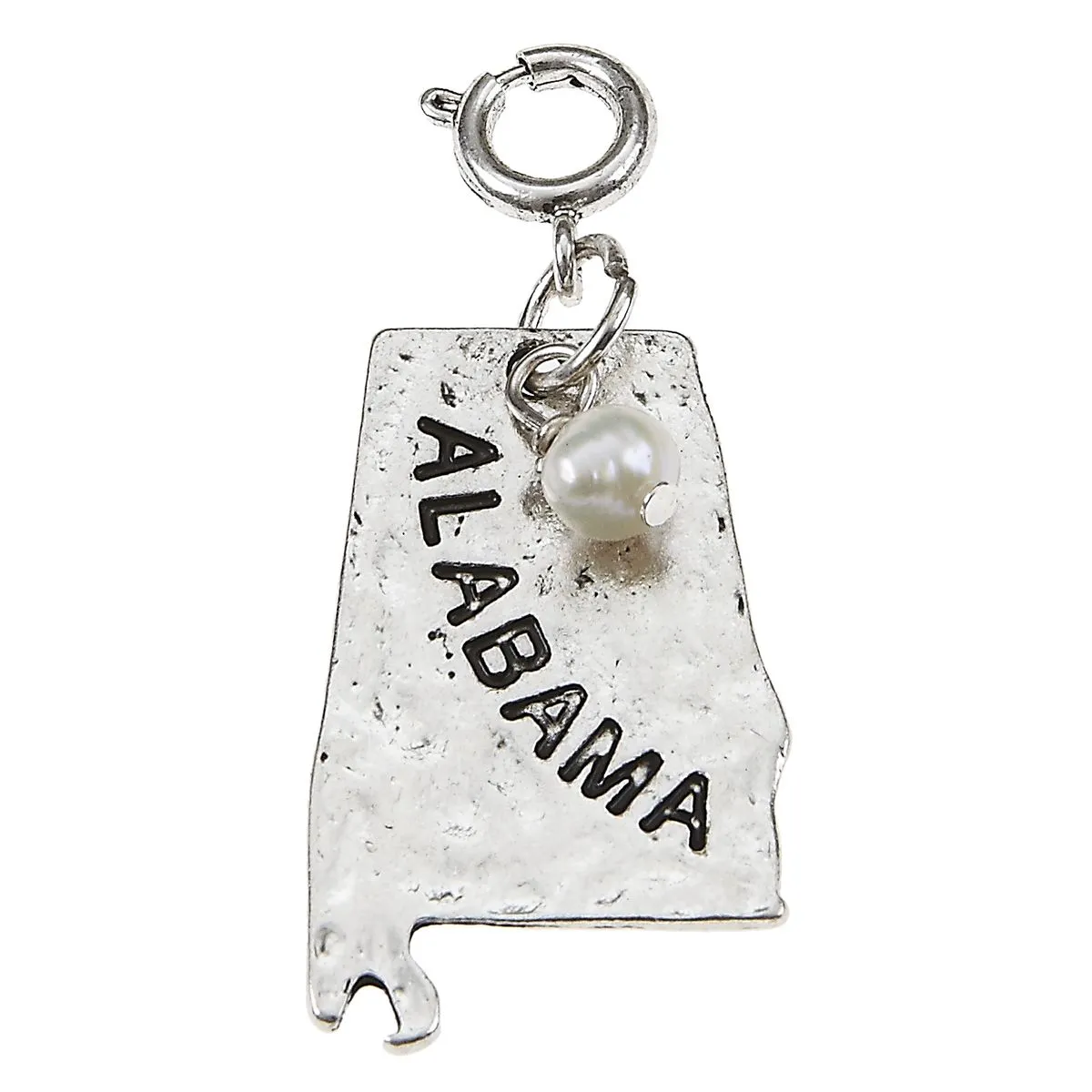 Silver Hammered Alabama State Charm sold by Charming Charlie