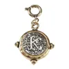 Antique Gold K Initial Charm sold by Charming Charlie