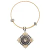 Gold Bangle Bracelet with "Trust in the Lord, Prov. 3:5-6" Double Sided Charm sold by Charming Charlie