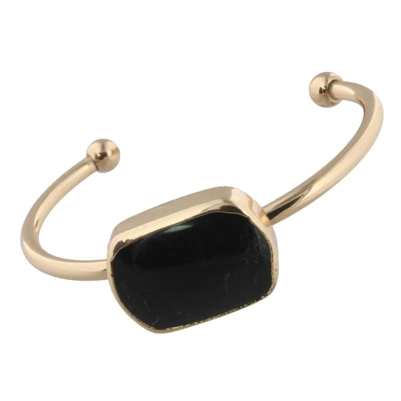 Jet Stone Cuff Bracelet sold by Charming Charlie