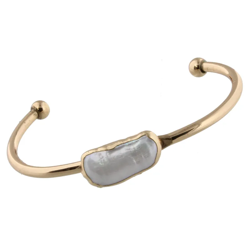 Rectangular Pearl Cuff Bracelet sold by Charming Charlie