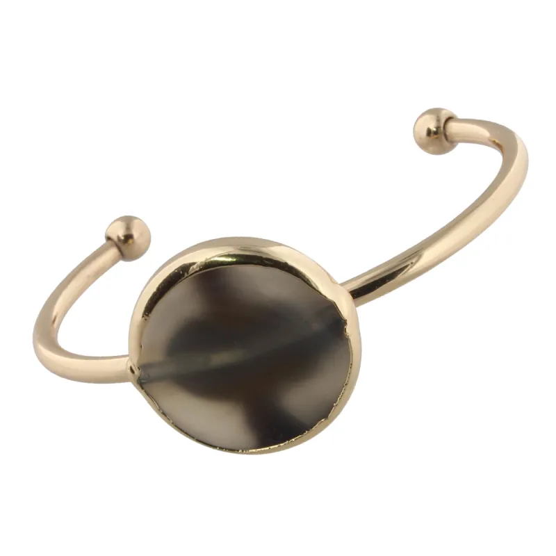 Grey Agate Cuff Bracelet sold by Charming Charlie