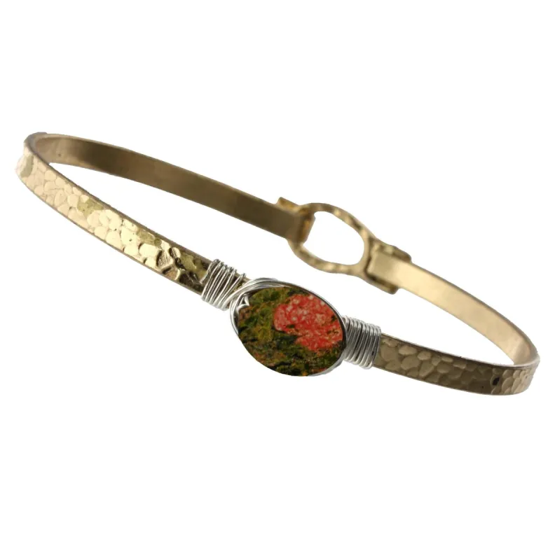 Single Stone Jasper Bracelet sold by Charming Charlie