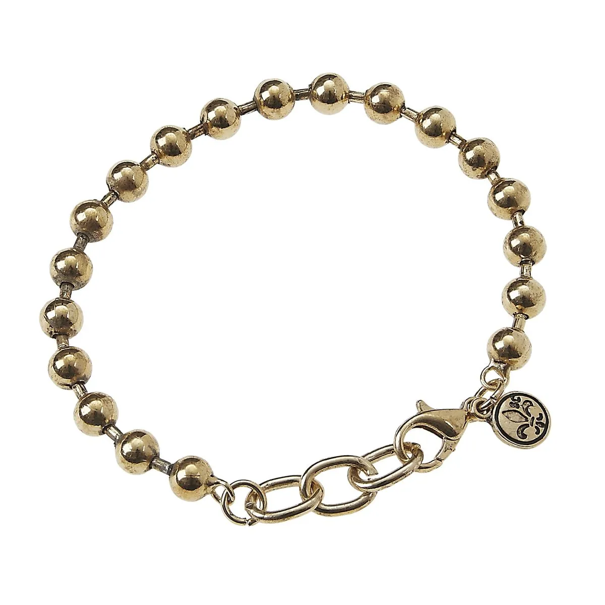 Antique Gold Linked Chain and Ball Chain Bracelet sold by Charming Charlie