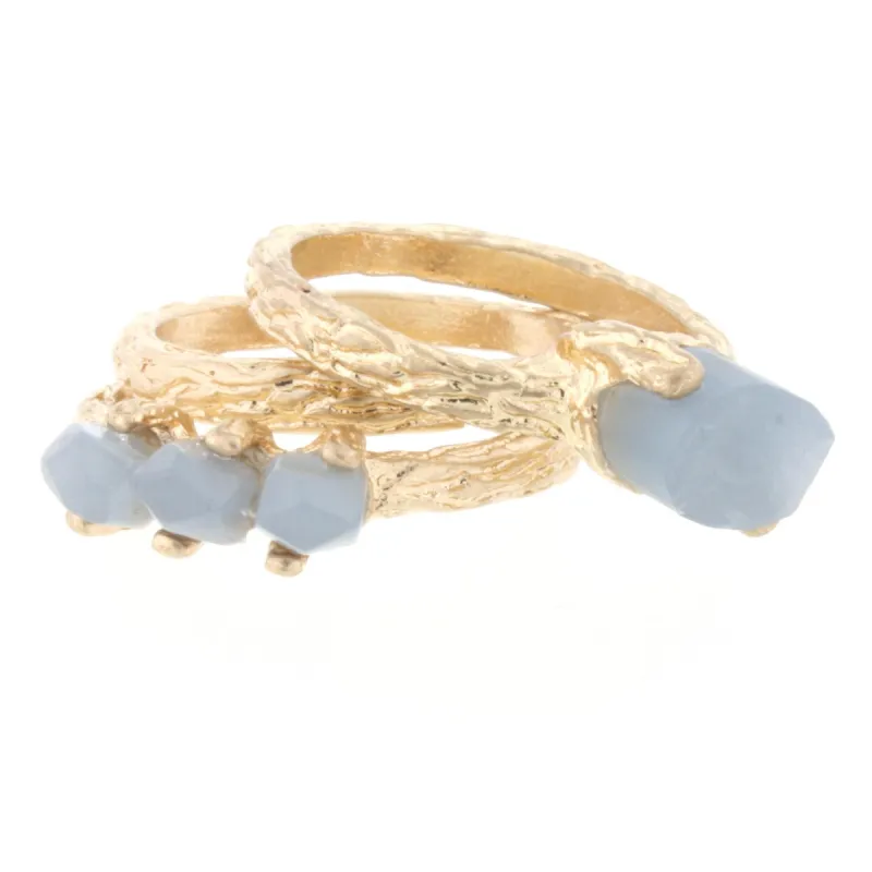 Grey Triple Band Druzy Ring sold by Charming Charlie