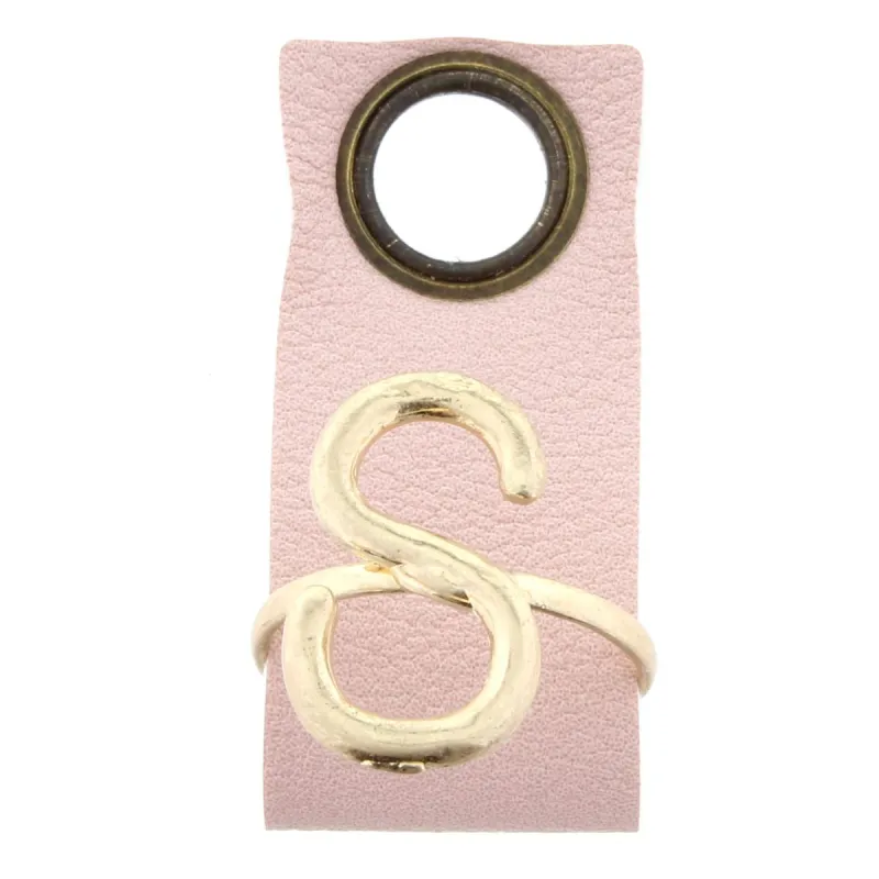 S Initial Adjustable Ring sold by Charming Charlie