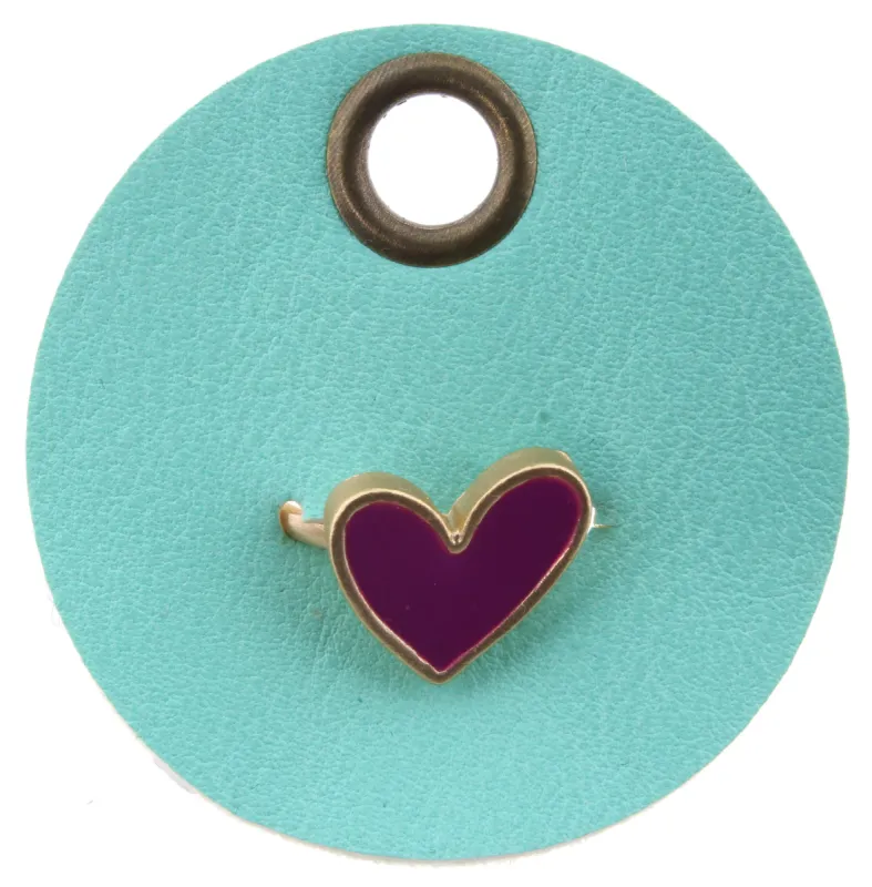 Purple Heart Adjuistable Gold Ring sold by Charming Charlie