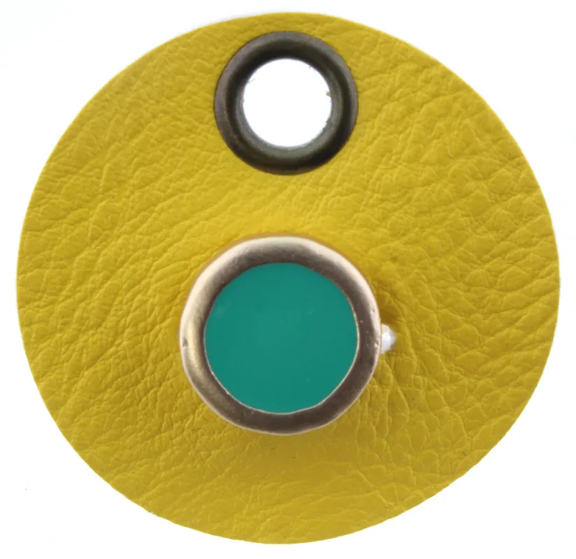 Teal Round Adjustable Gold Ring sold by Charming Charlie