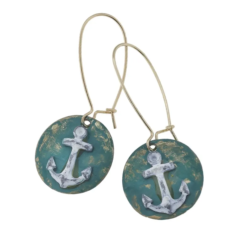 2-Tone Anchor Earring made by Charming Charlie