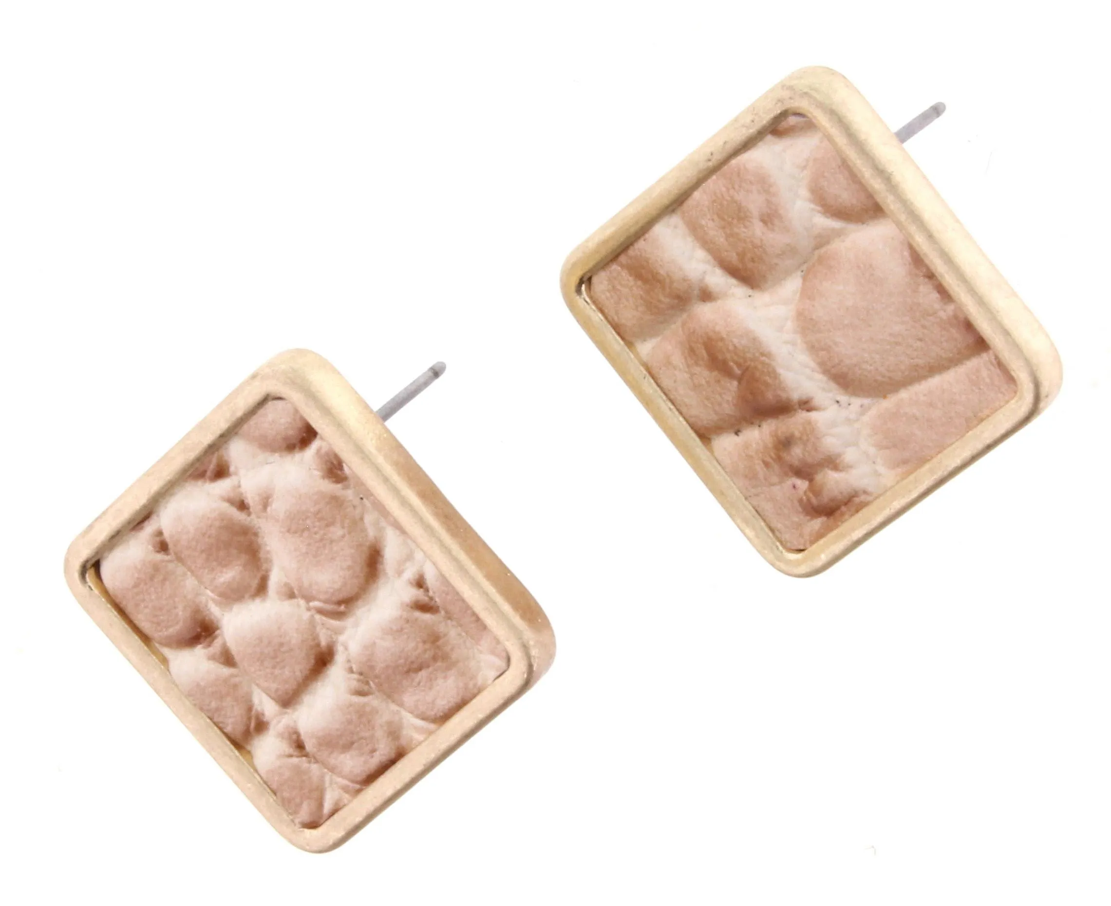 Alligator Square Stud Earring sold by Charming Charlie