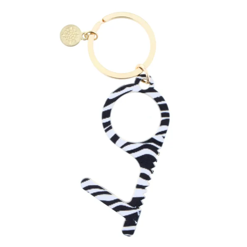 Zebra Touchless Key Keychain sold by Charming Charlie
