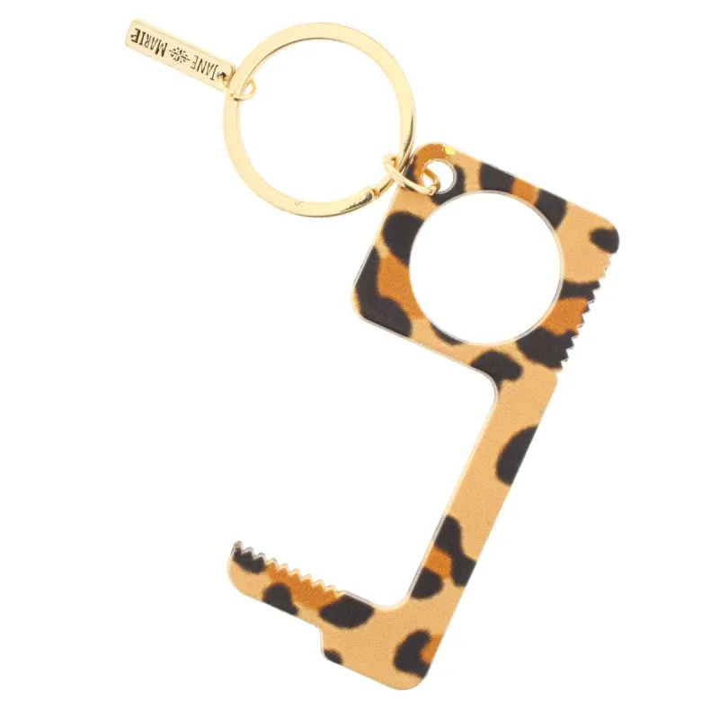 Leopard Touchless Key Keychain sold by Charming Charlie