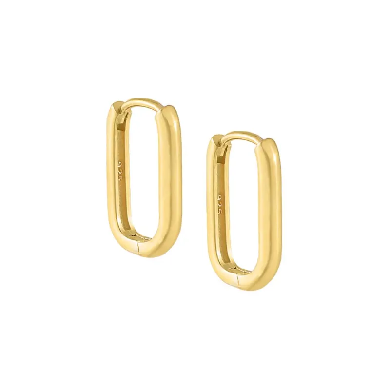 Solid Oval Huggie Earring sold by Charming Charlie