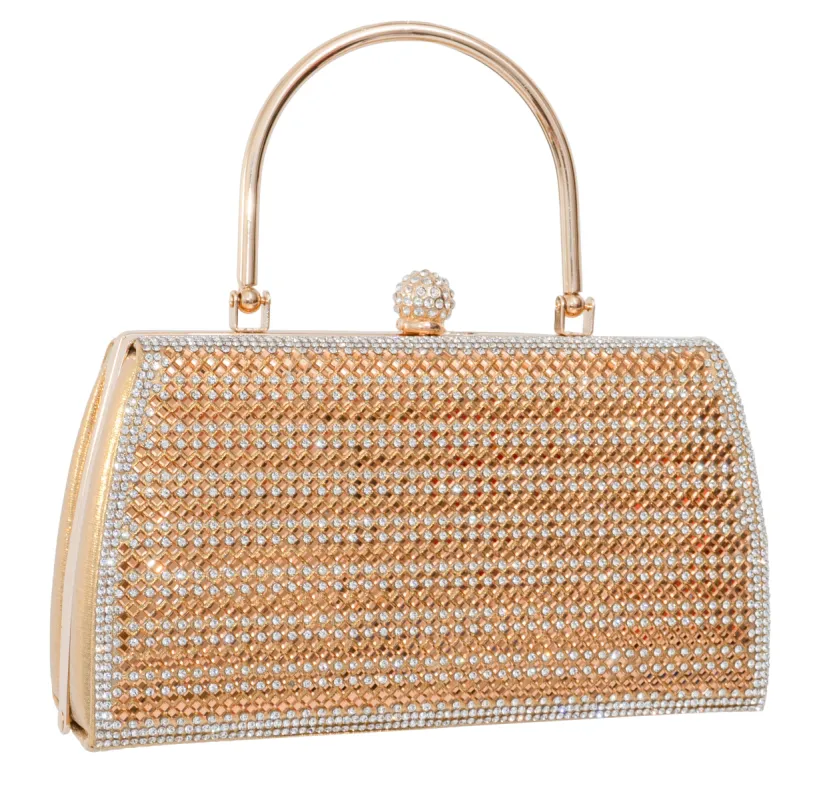 Gold Evening Clutch sold by Charming Charlie