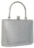 Silver Evening Clutch sold by Charming Charlie