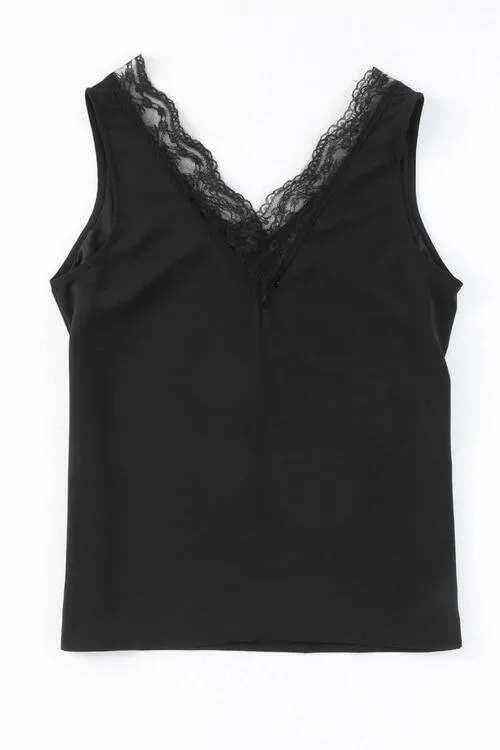 Lace Detail V-Neck Tank sold by Charming Charlie product image thumbnail 5