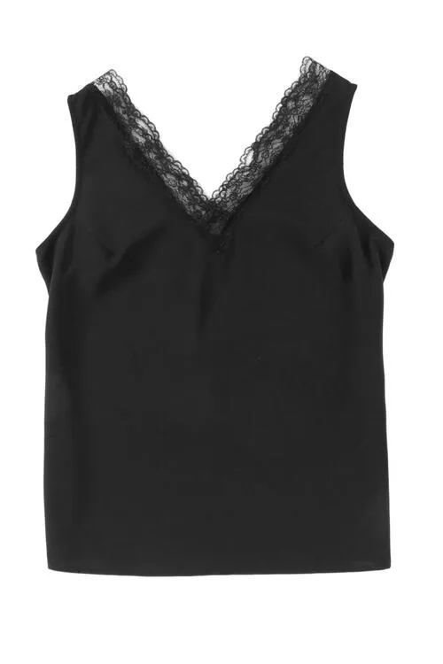 Lace Detail V-Neck Tank sold by Charming Charlie product image thumbnail 4