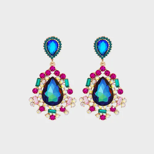 Teardrop Shape Rhinestone Alloy Dangle Earrings sold by Charming Charlie product image thumbnail 3